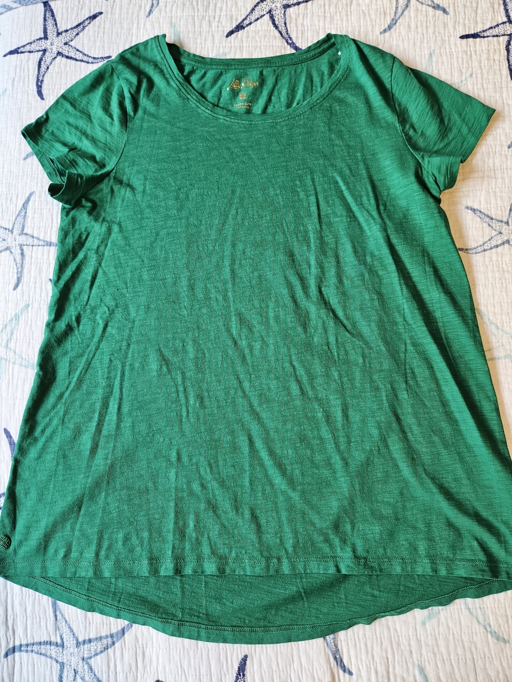 Lilly Pulitzer Short Sleeve Scoop Neck Tee - Green